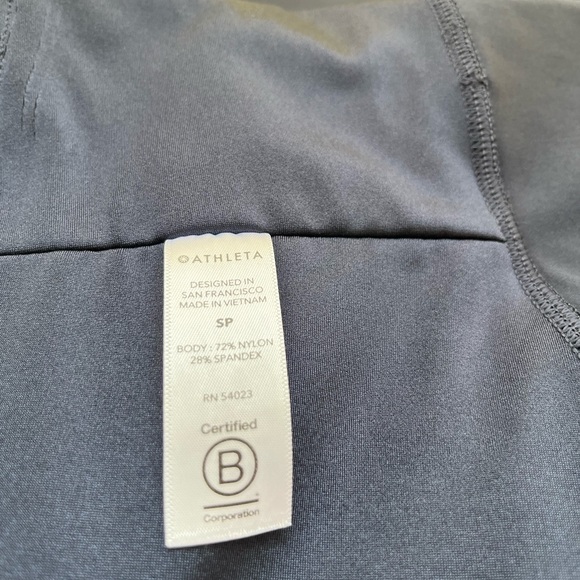 SOLD - Athleta Elation Shine Tight Navy Blue SP - Picture 4 of 7